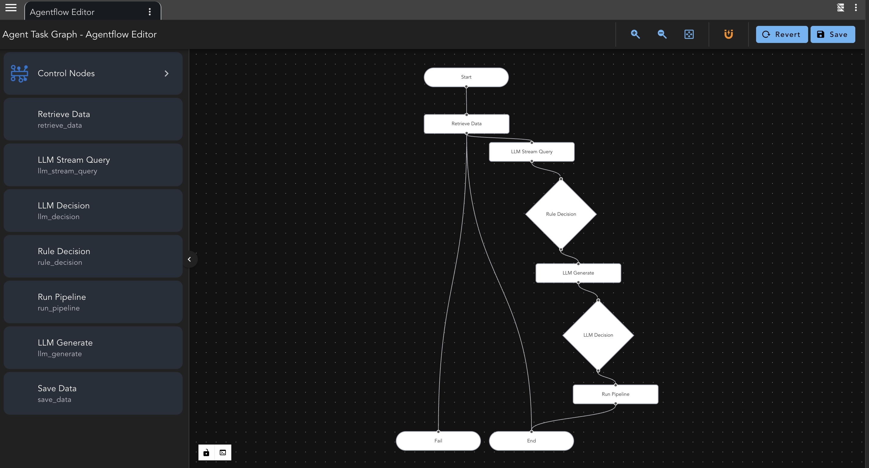 Data flow editor