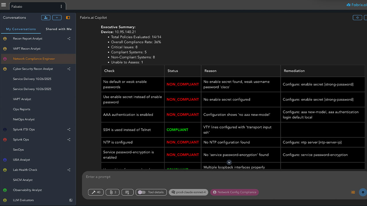 NetOps Agents screenshot