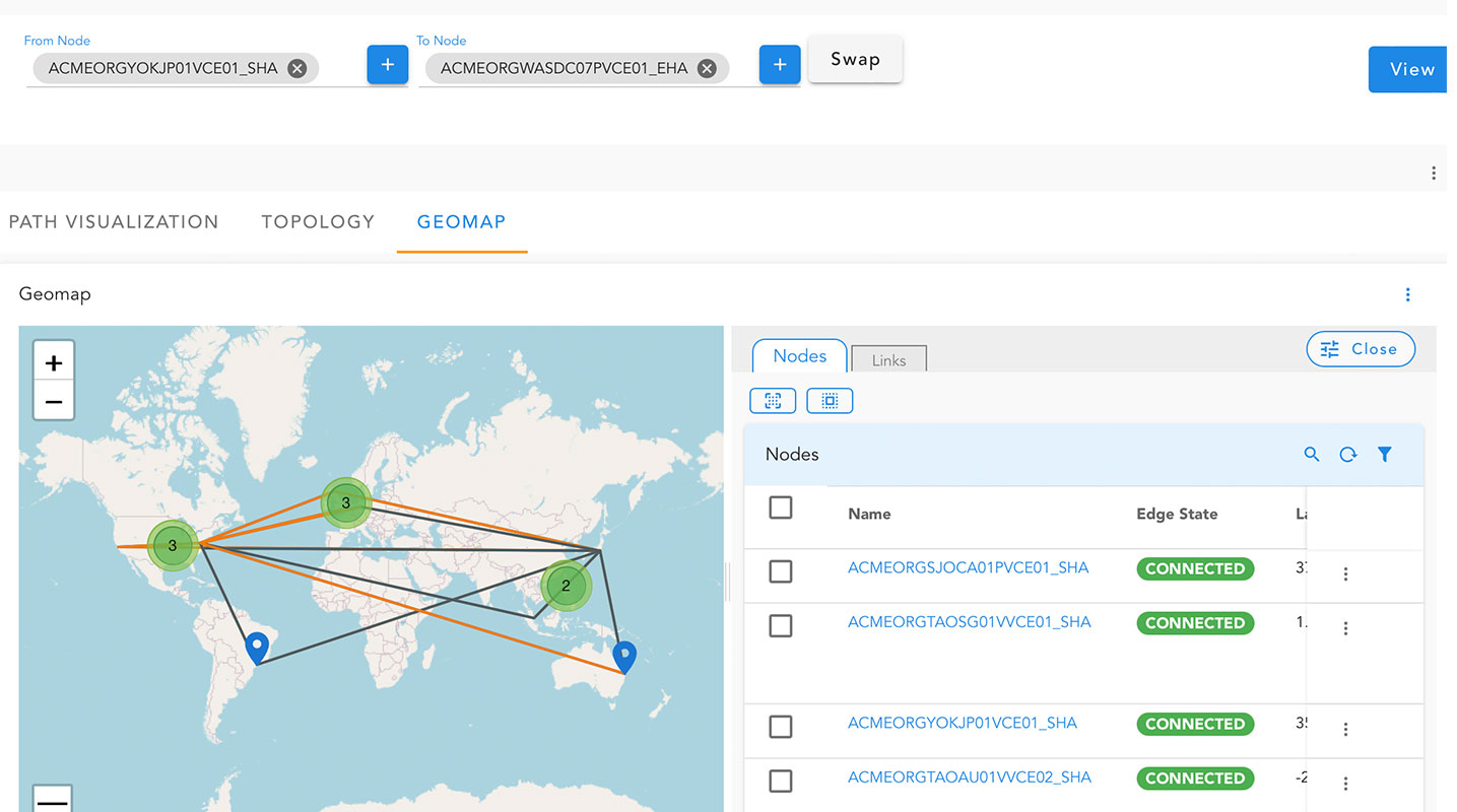 Telco geomap